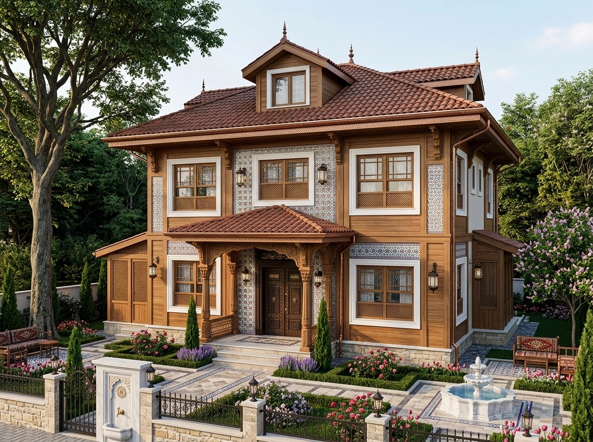Facade design in Ottoman Facade style — photo by GenRoom AI