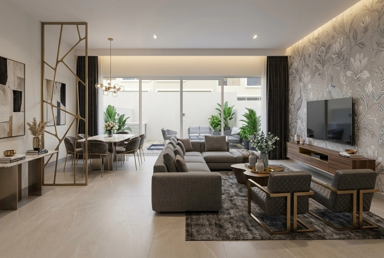 Interior design in Contemporary style — Living Room by GenRoom AI