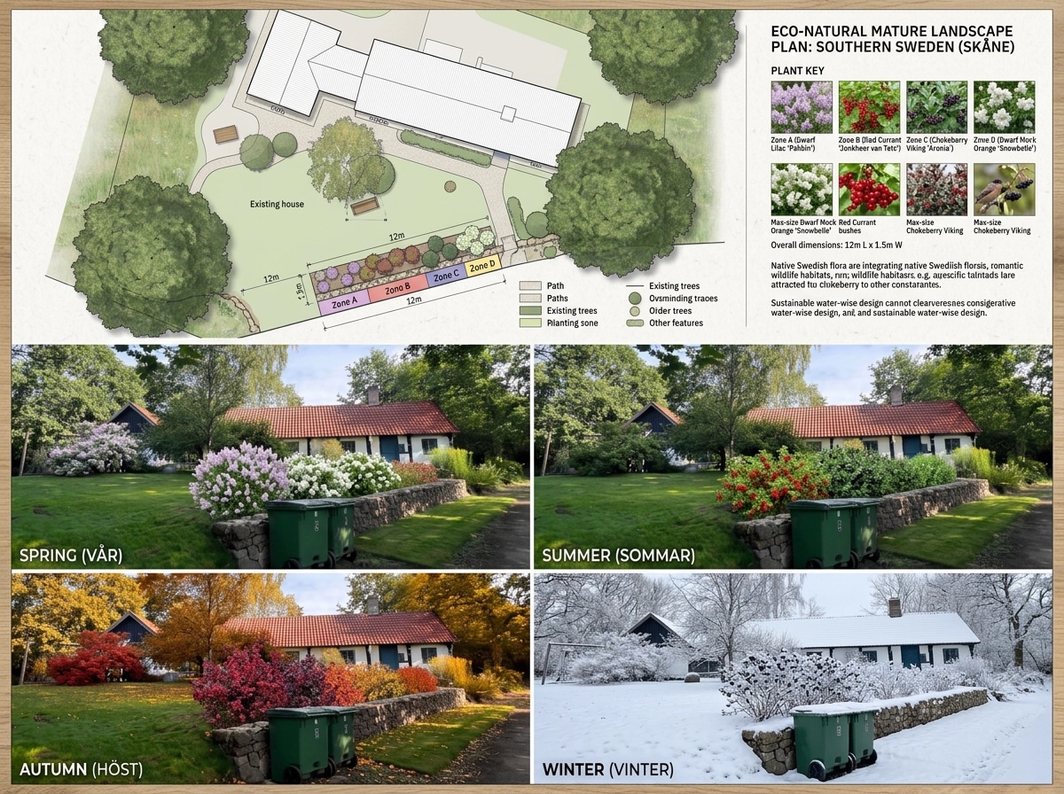 Landscape design in Eco Natural Garden style — Yard by GenRoom AI