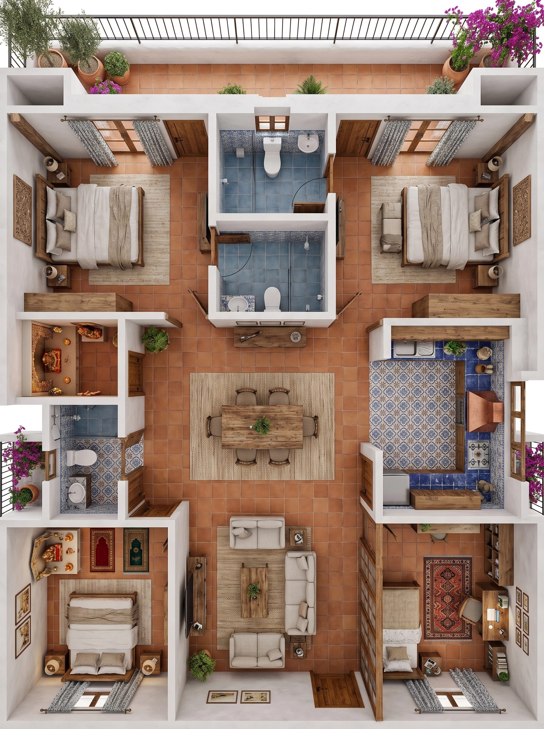 Interior design in Mediterranean style — Living Room by GenRoom AI