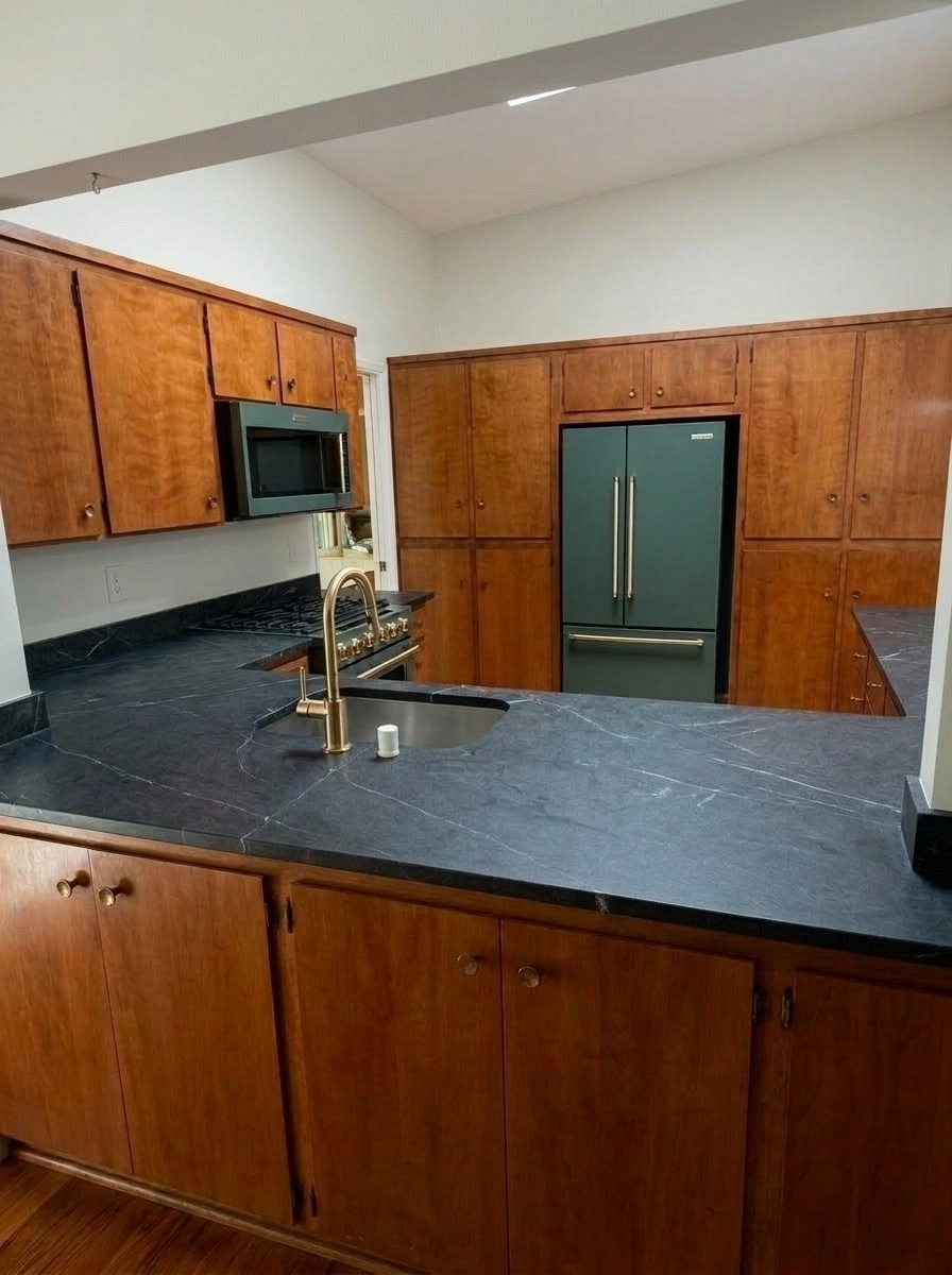 Mid-Century Modern Kitchen design — interior photo by GenRoom AI