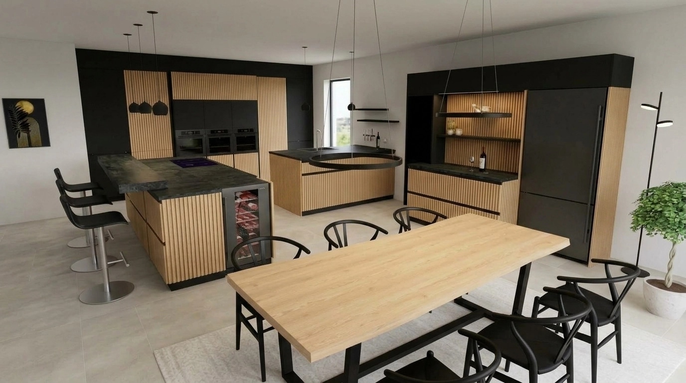 Kitchen interior in no_style style — photo by GenRoom AI