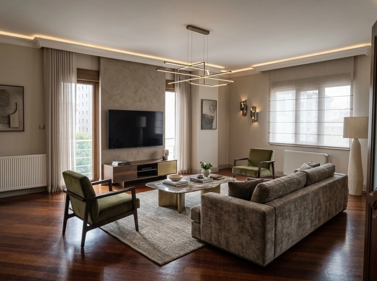 Interior design in Contemporary style — Living Room by GenRoom AI