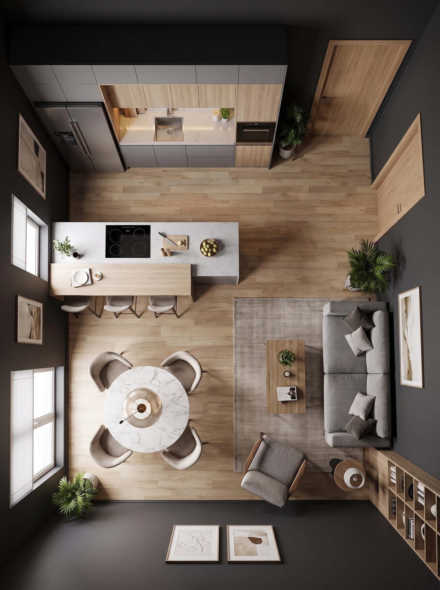 Interior design in Contemporary style — Living Room by GenRoom AI