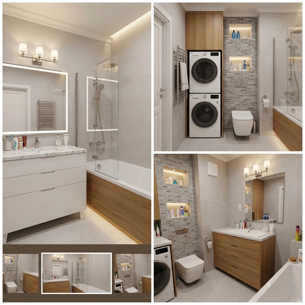 Interior design in Transitional style — Bathroom by GenRoom AI