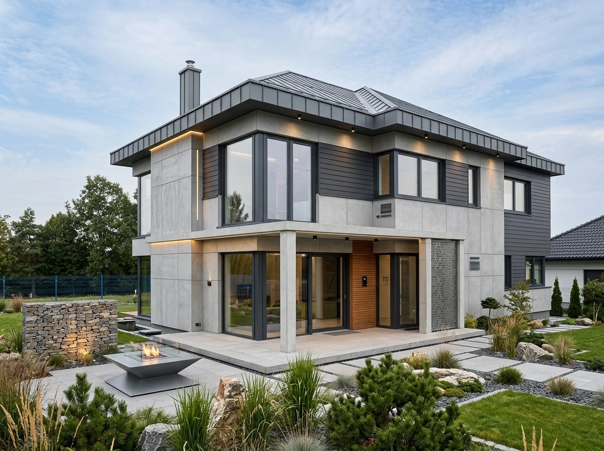 Contemporary Facade Cephe design — facade photo by GenRoom AI