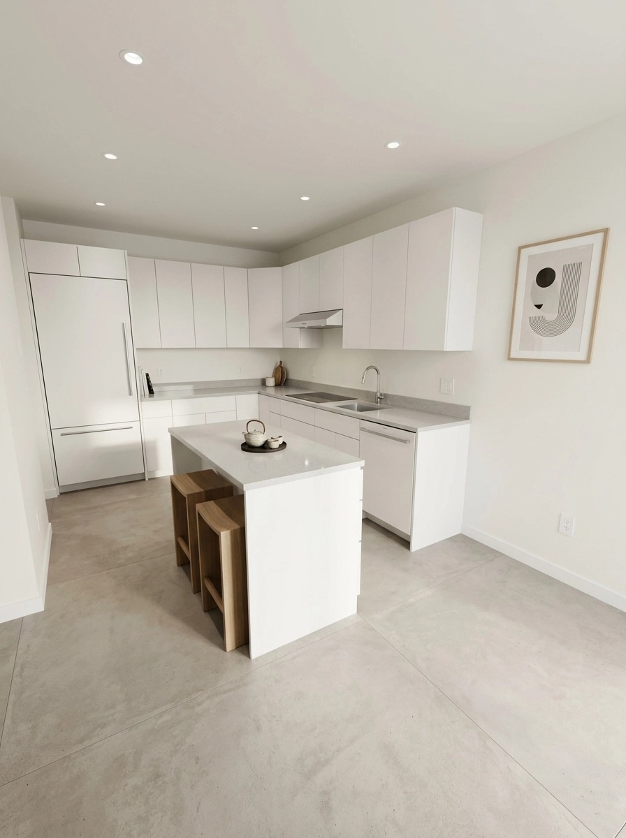 Minimalism Kitchen design — interior photo by GenRoom AI