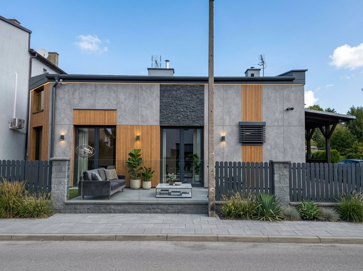 Facade design in Contemporary Facade style — Facade by GenRoom AI