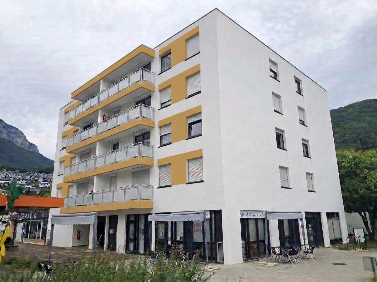 Facade design in Blacktec Facade style — Facade by GenRoom AI