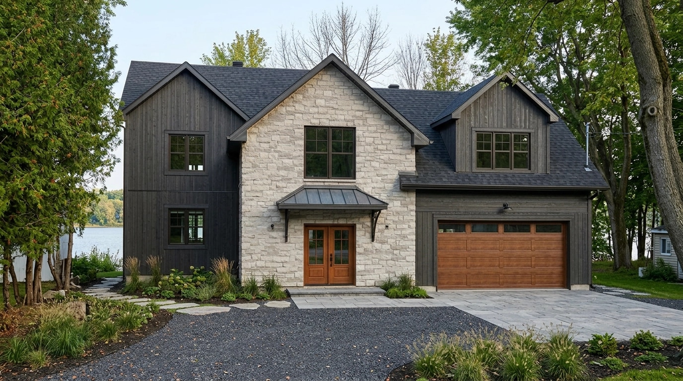 Facade design in Barnhouse Facade style — Facade by GenRoom AI