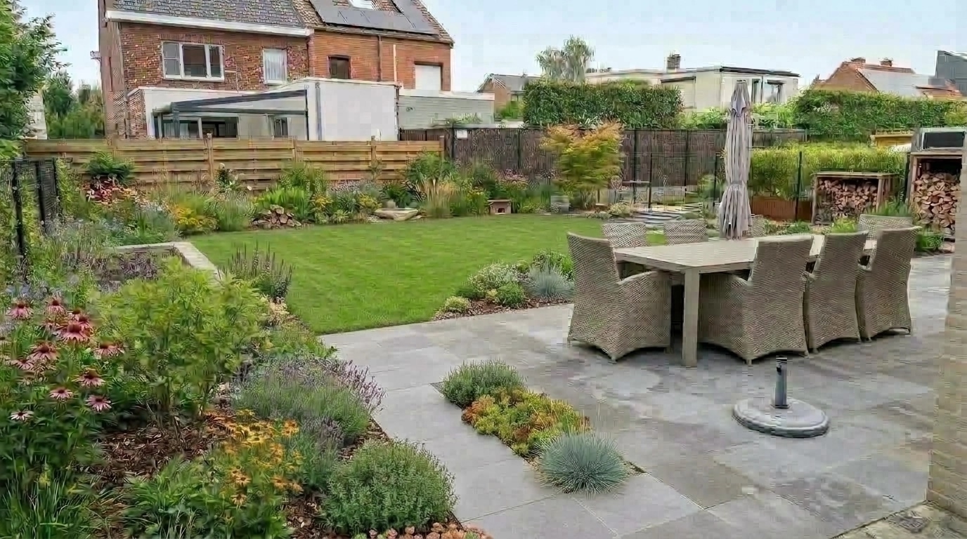 Landscape design in Eco Natural Garden style — Yard by GenRoom AI