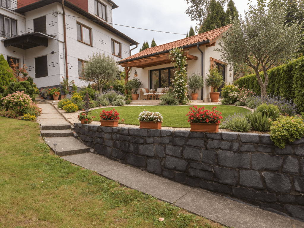Mediterranean Yard Yard design — yard photo by GenRoom AI