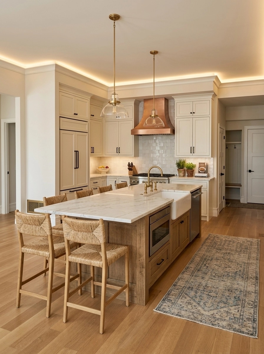 Modern Farmhouse Kitchen design — interior photo by GenRoom AI