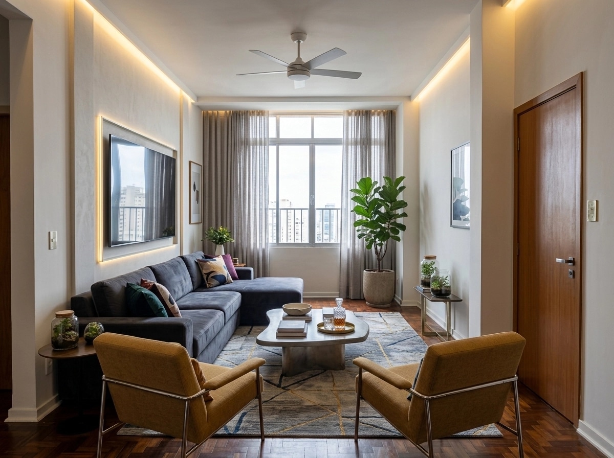 Interior design in Contemporary style — Living Room by GenRoom AI