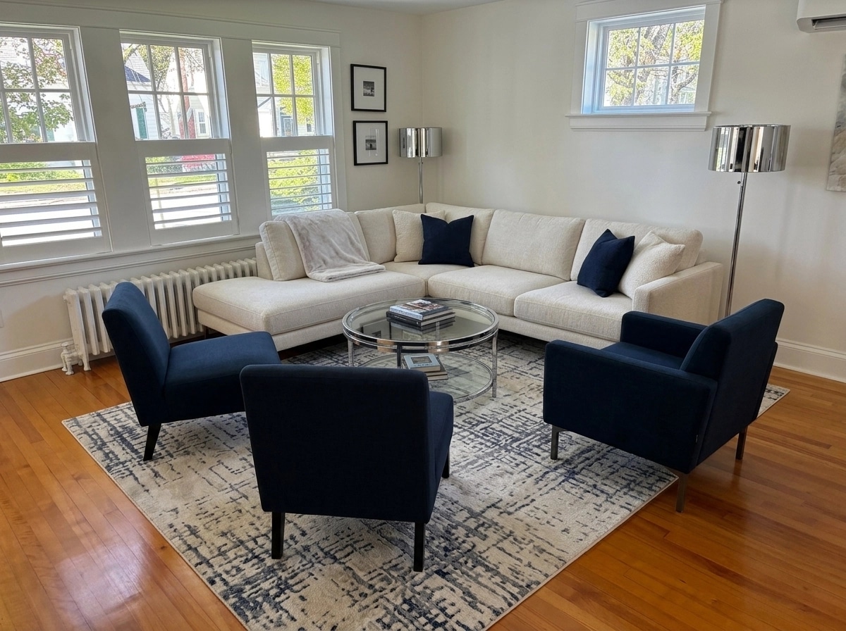 Interior design in Contemporary style — Living Room by GenRoom AI