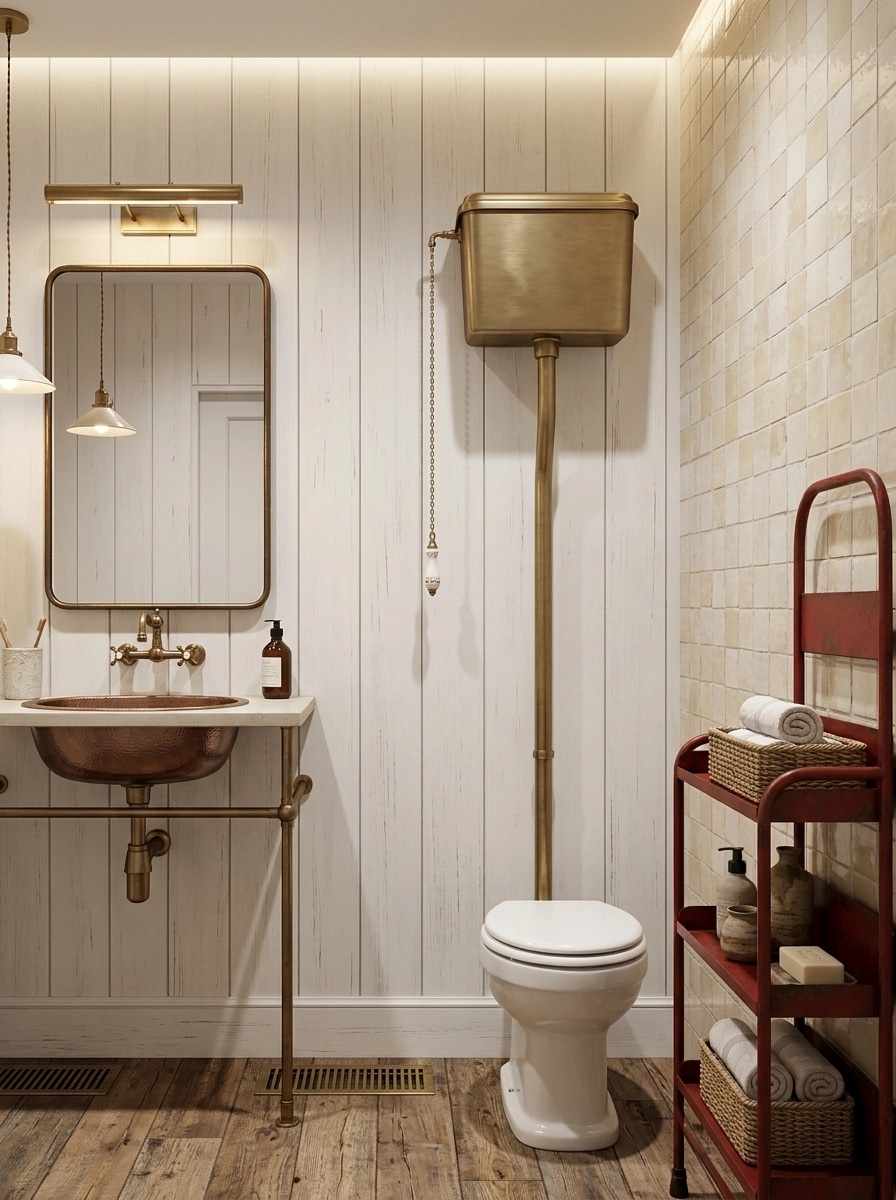Interiördesign i stilen Modern Farmhouse — Badrum av GenRoom AI