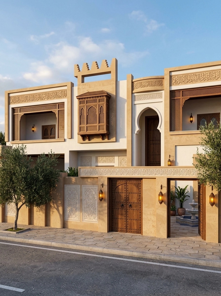 Arabian Facade Facade design — facade photo by GenRoom AI