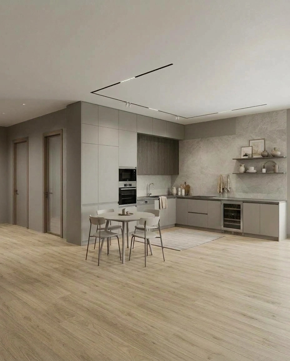 Interior design in Contemporary style — Kitchen by GenRoom AI
