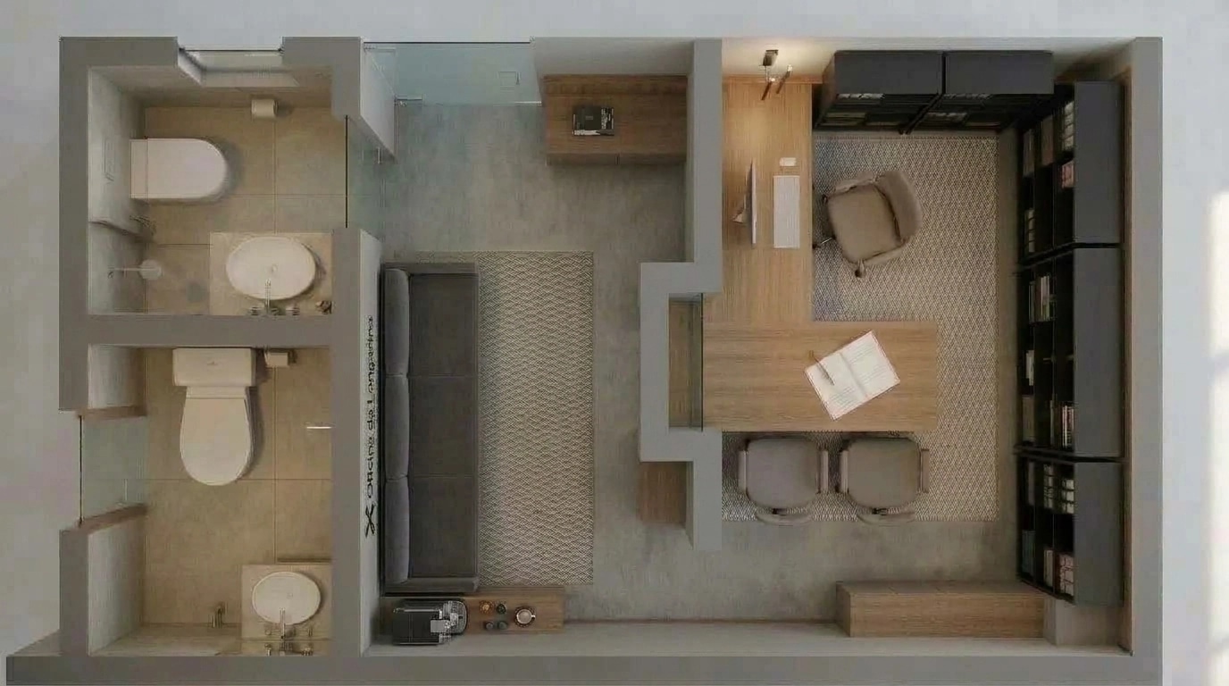 Interior design in Contemporary style — Living Room by GenRoom AI