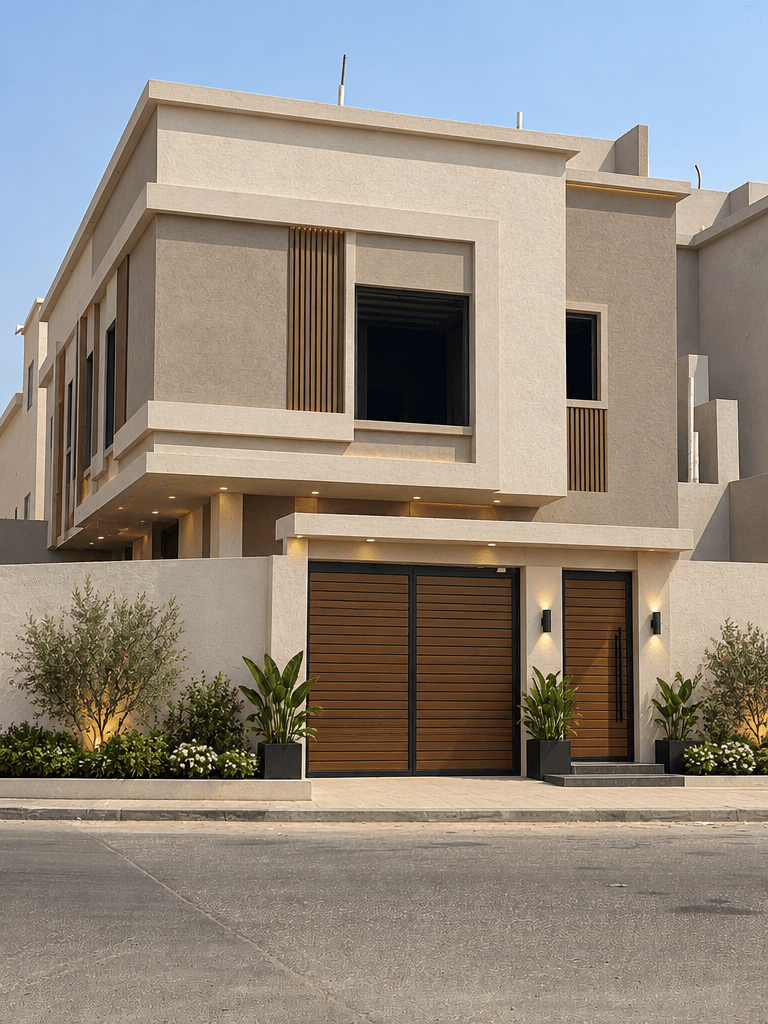 Facade design in Arabian Facade style — photo by GenRoom AI