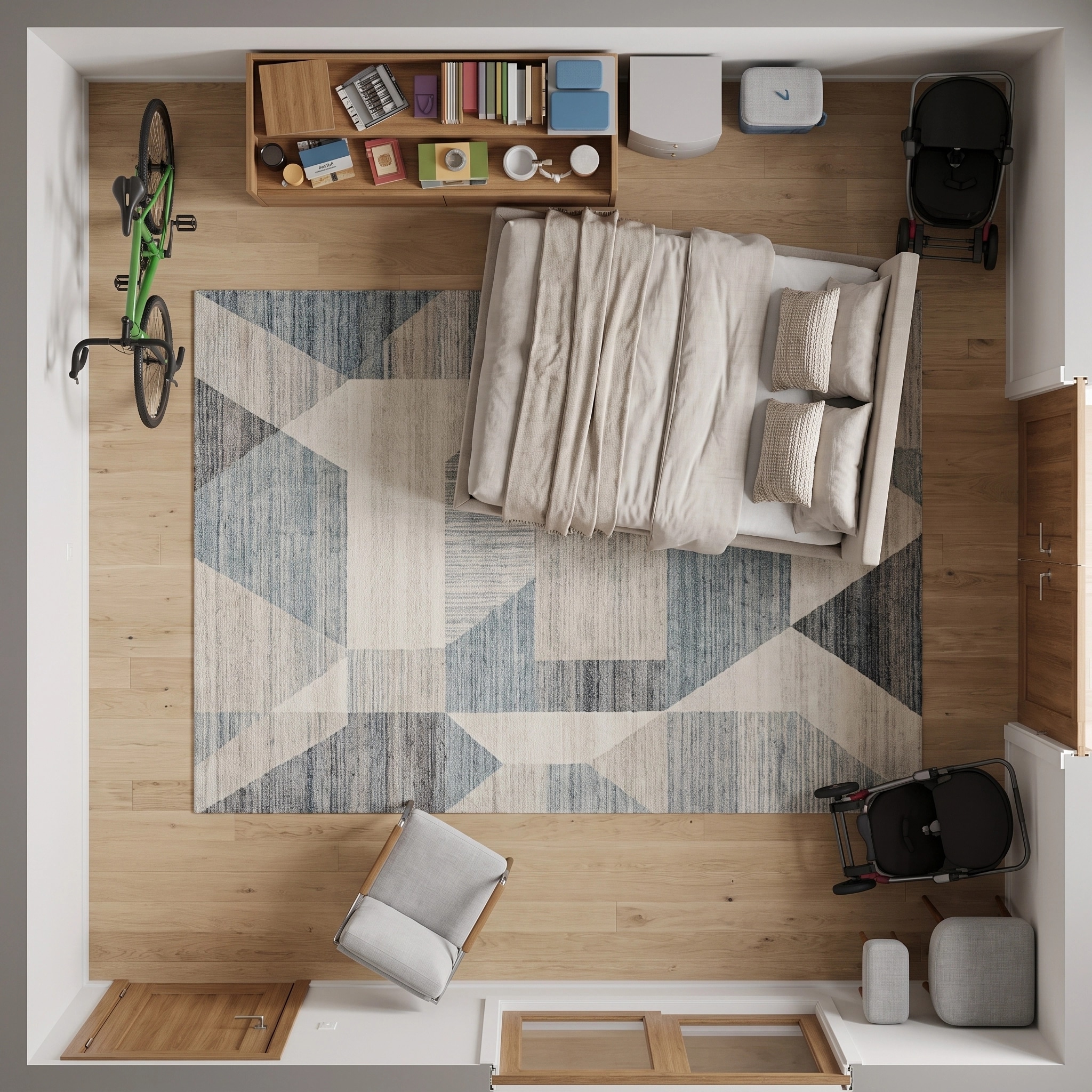 Interior design in Contemporary style — Living Room by GenRoom AI