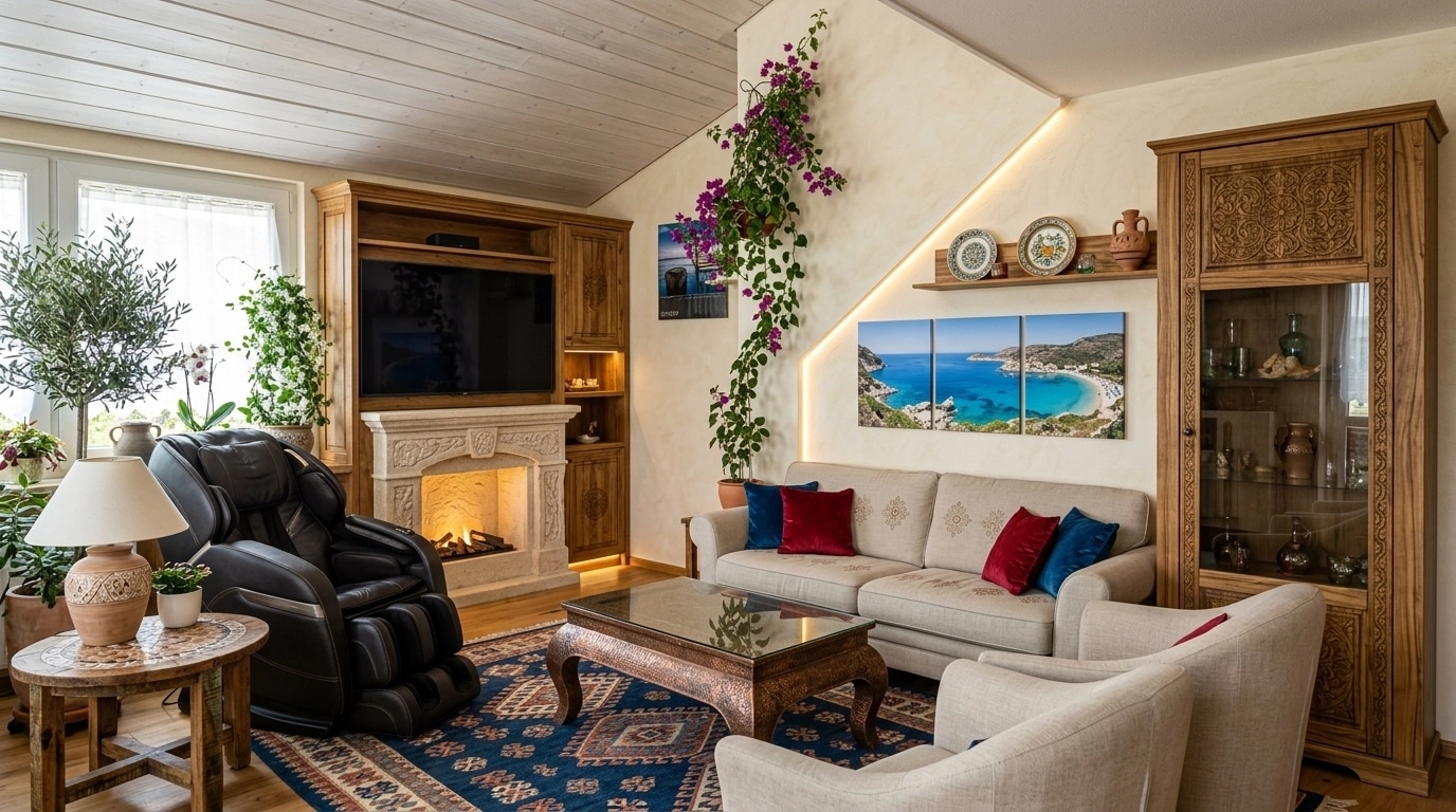 Interior design in Mediterranean style — Living Room by GenRoom AI