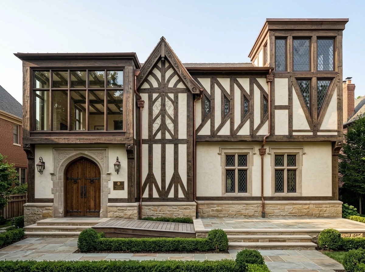 Tudor Facade Facade design — facade photo by GenRoom AI