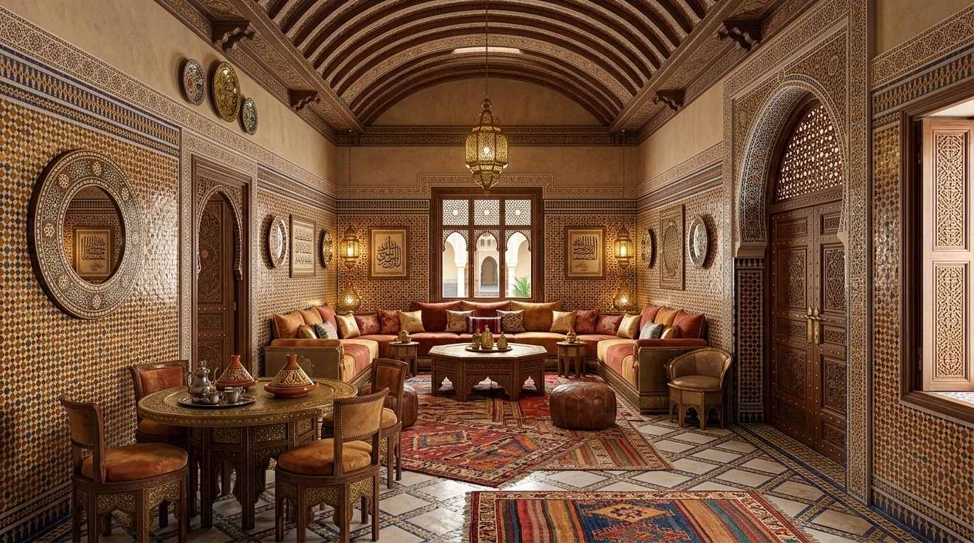 Interior design in Arabian / Moroccan style — Living Room by GenRoom AI