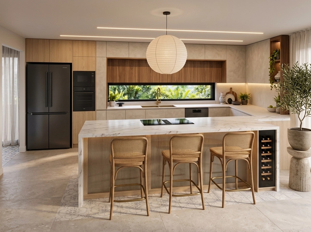 Kitchen interior in no_style style — photo by GenRoom AI