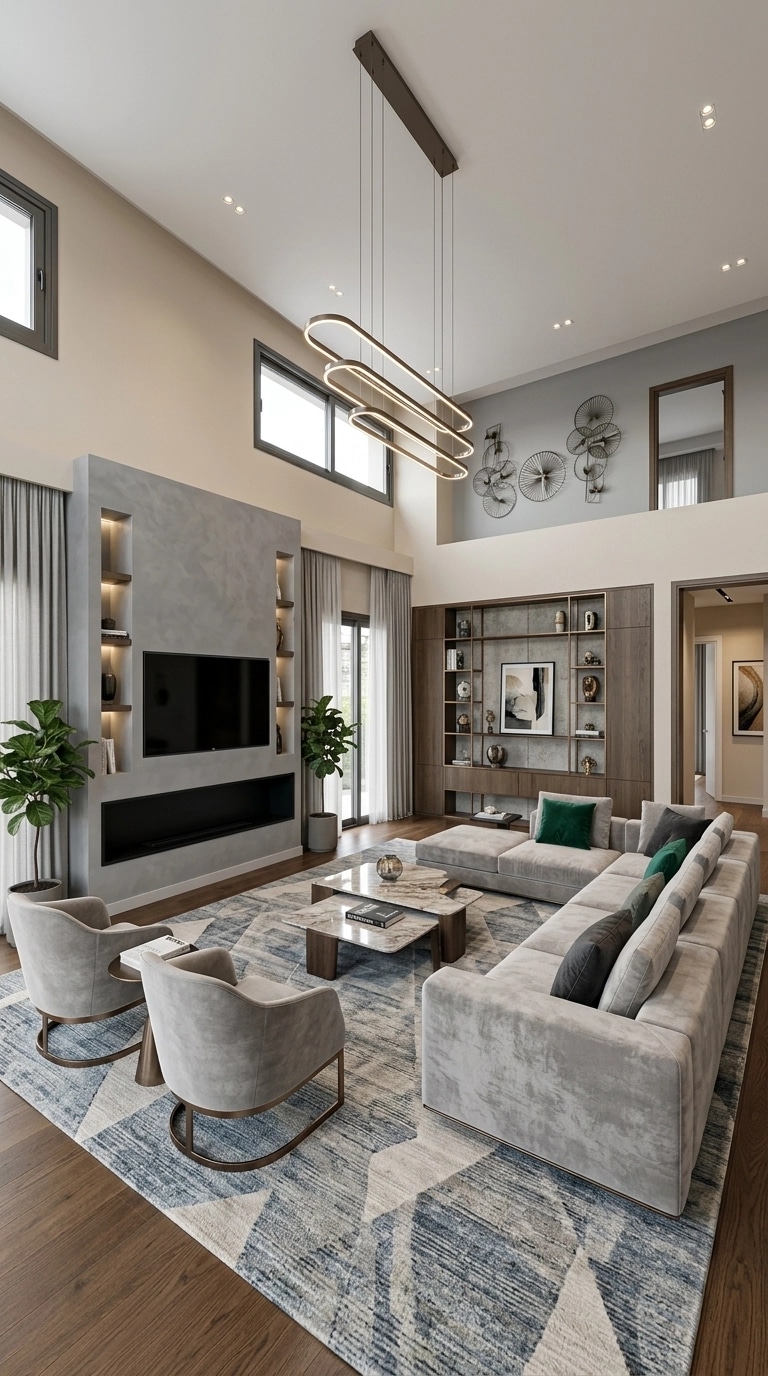 Interior design in Contemporary style — Living Room by GenRoom AI