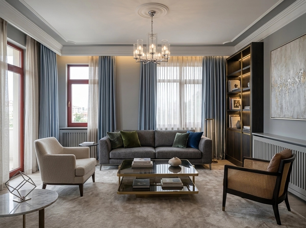 Interior design in Contemporary style — Living Room by GenRoom AI