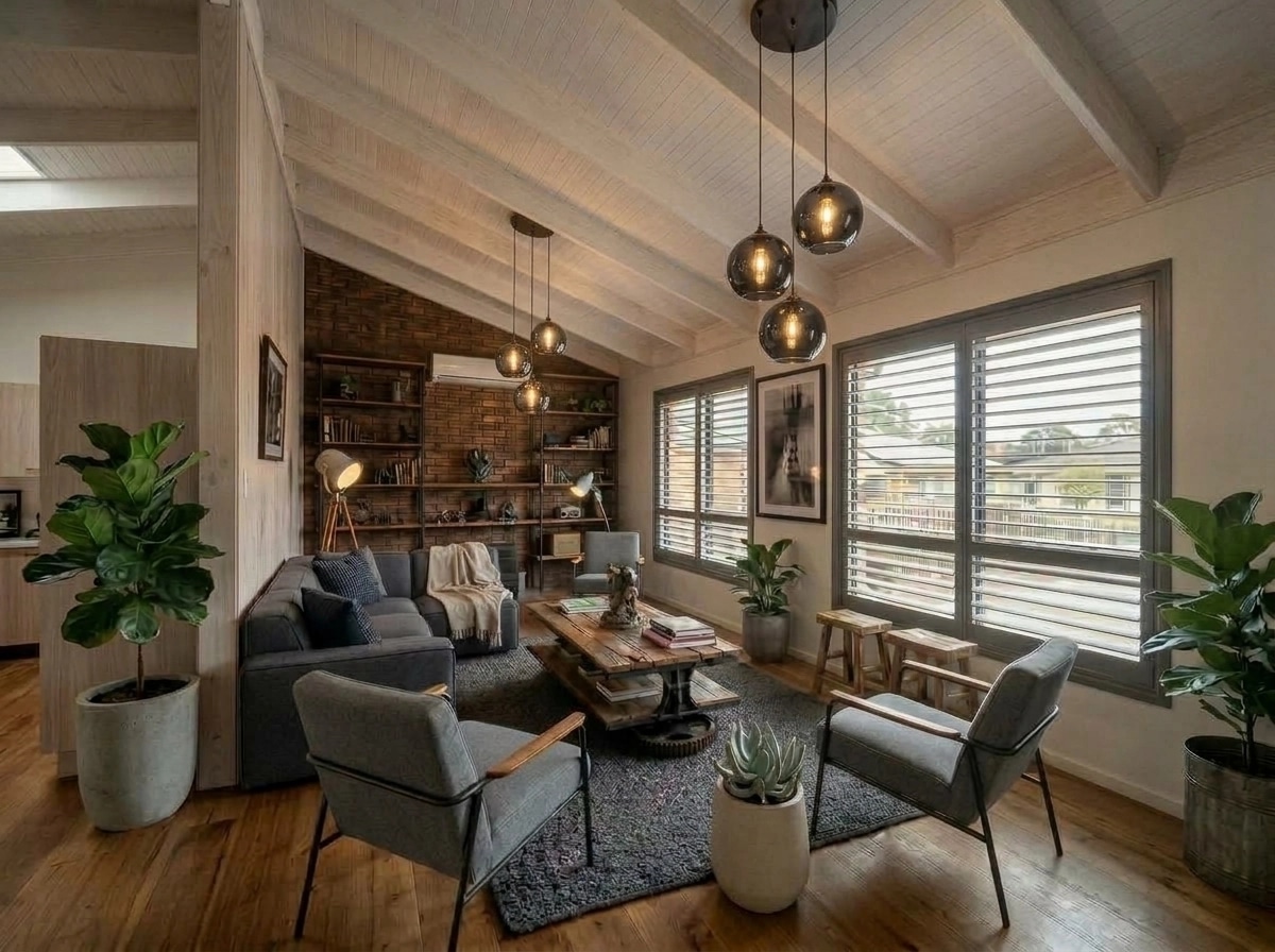 Interior design in Loft / Industrial style — Living Room by GenRoom AI