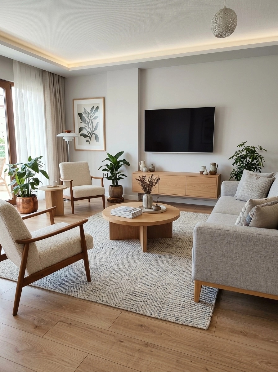 Scandinavian Living Room design — interior photo by GenRoom AI