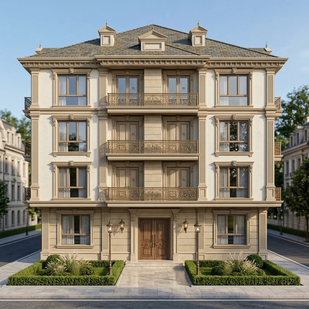 Classic Facade Facade design — facade photo by GenRoom AI