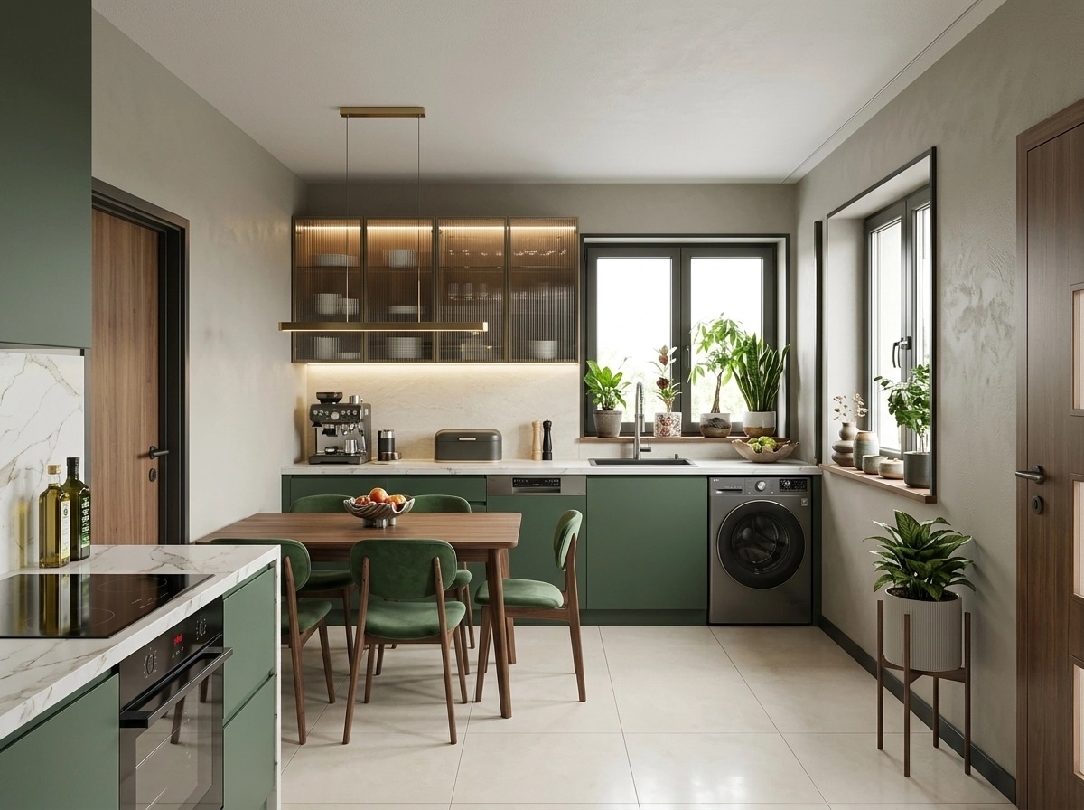 Kitchen interior in Contemporary style — photo by GenRoom AI