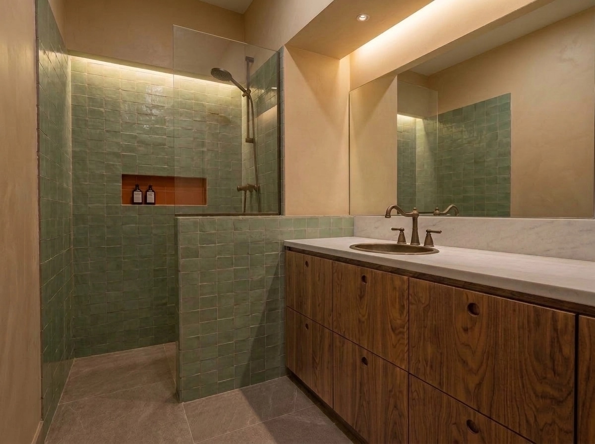 Bathroom interior in no_style style — photo by GenRoom AI
