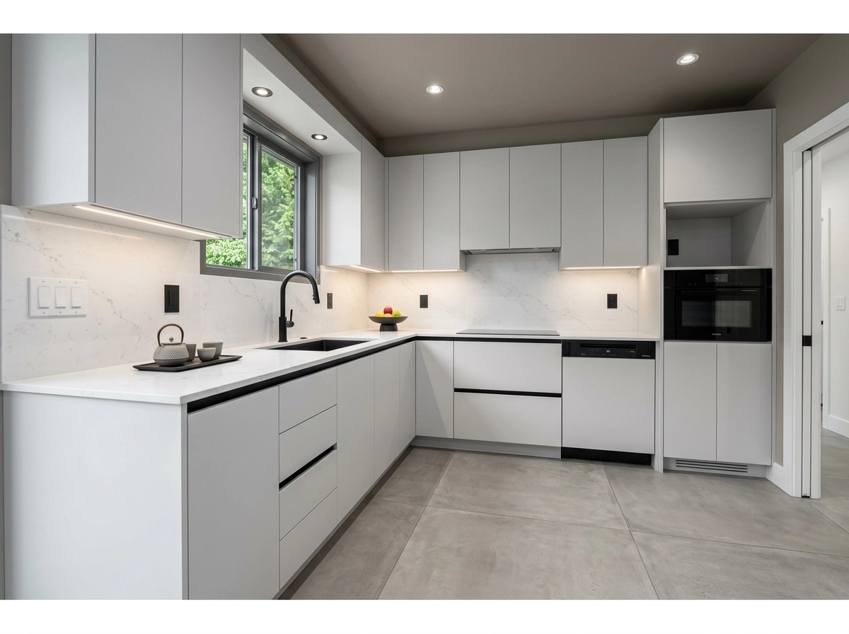 Minimalism Kitchen design — interior photo by GenRoom AI