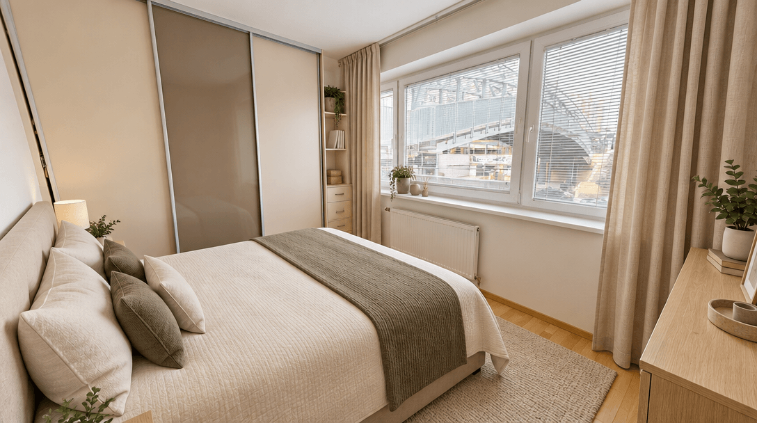Minimalism Quarto design — interior photo by GenRoom AI