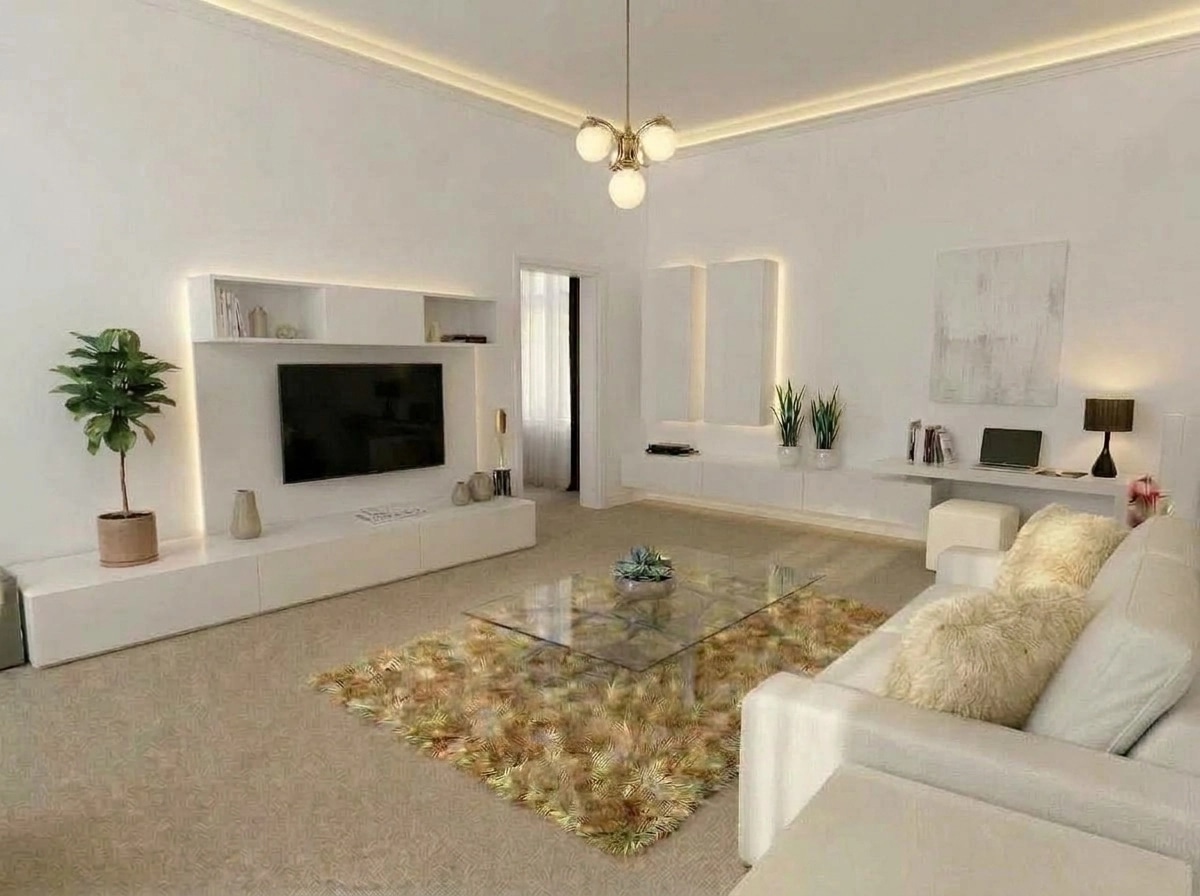 Minimalism Living Room design — interior photo by GenRoom AI
