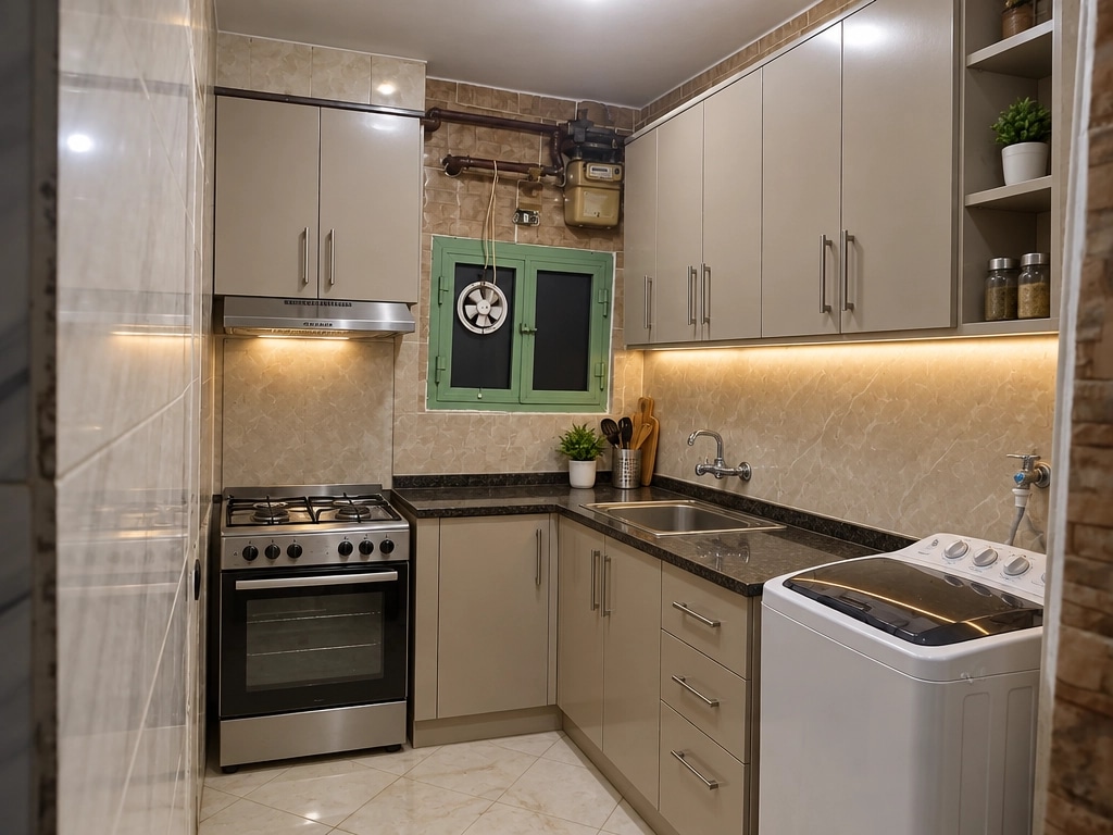 Interior design in Contemporary style — Kitchen by GenRoom AI
