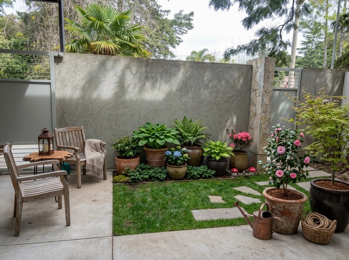 Country Rustic Garden Yard design — yard photo by GenRoom AI