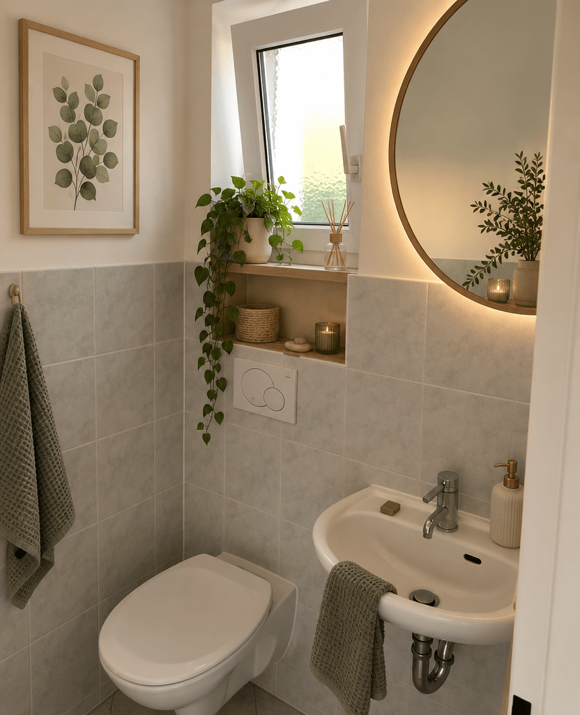 Scandinavian Bathroom design — interior photo by GenRoom AI