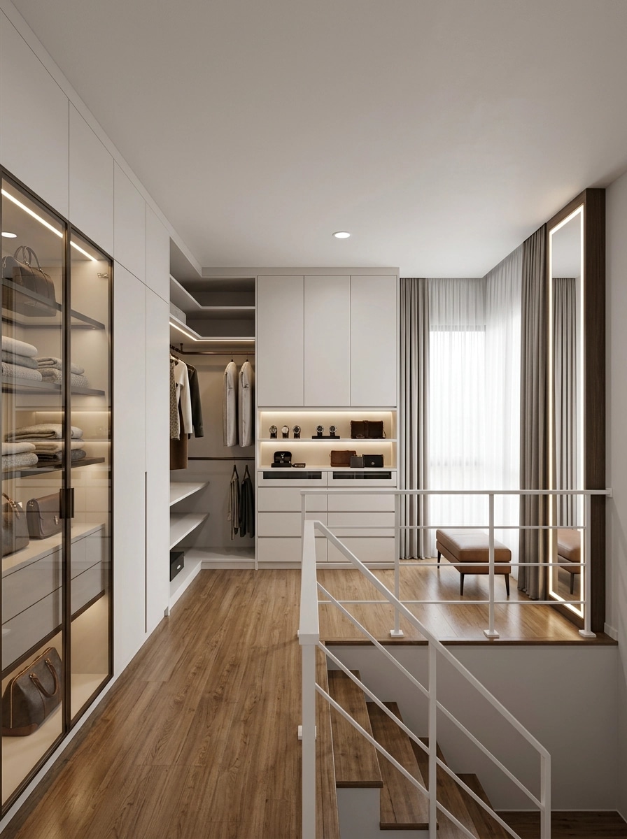 Interiördesign i stilen Minimalism — wardrobe av GenRoom AI