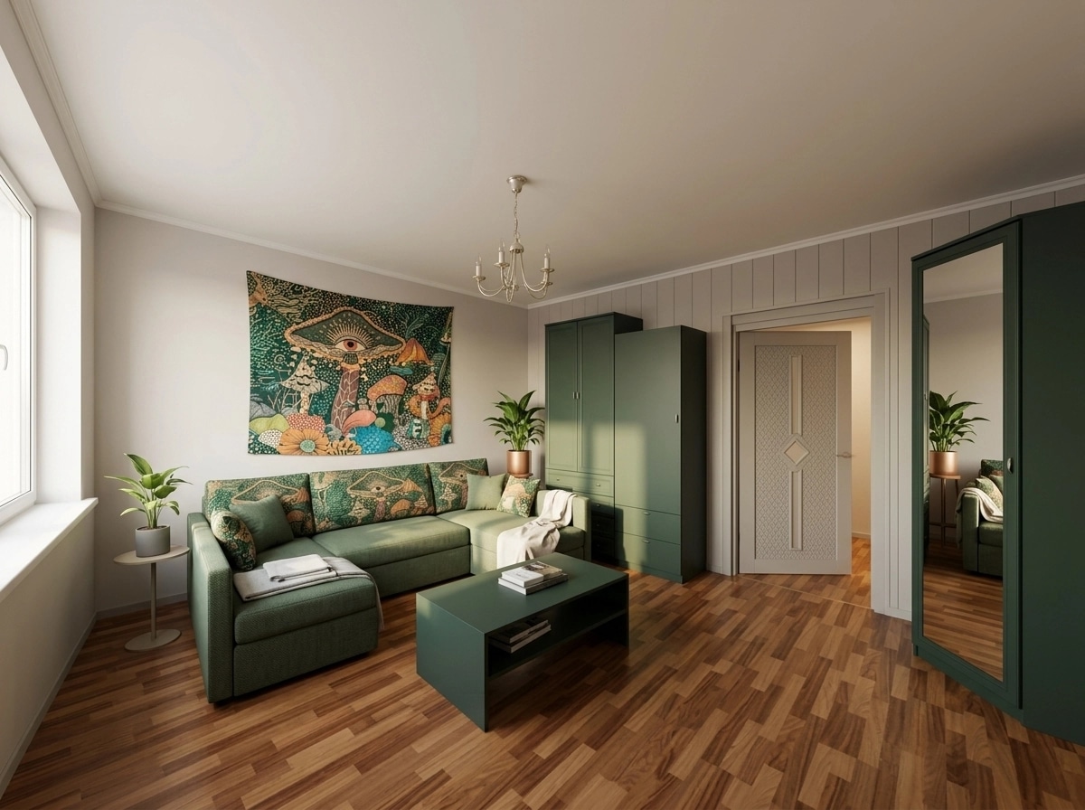 Minimalism Living Room design — interior photo by GenRoom AI