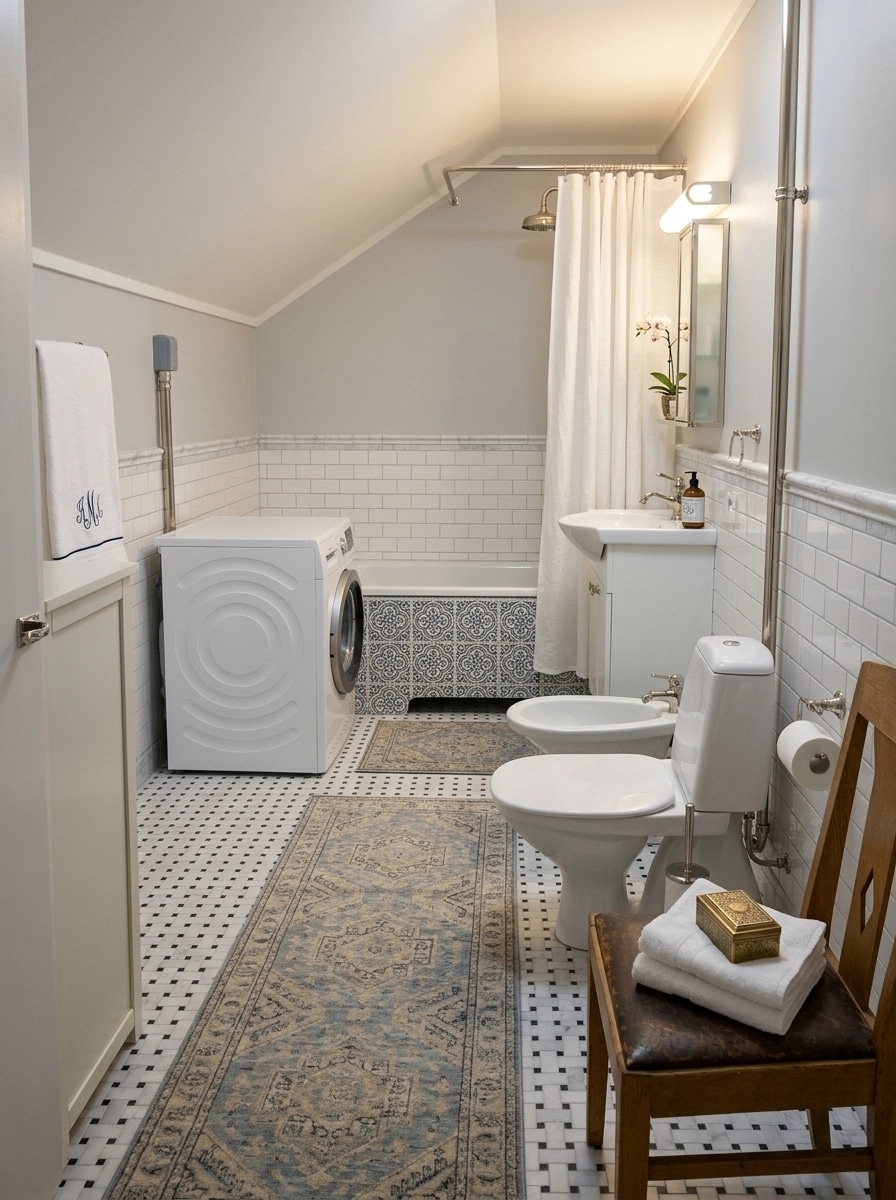Bathroom interior in Transitional style — photo by GenRoom AI