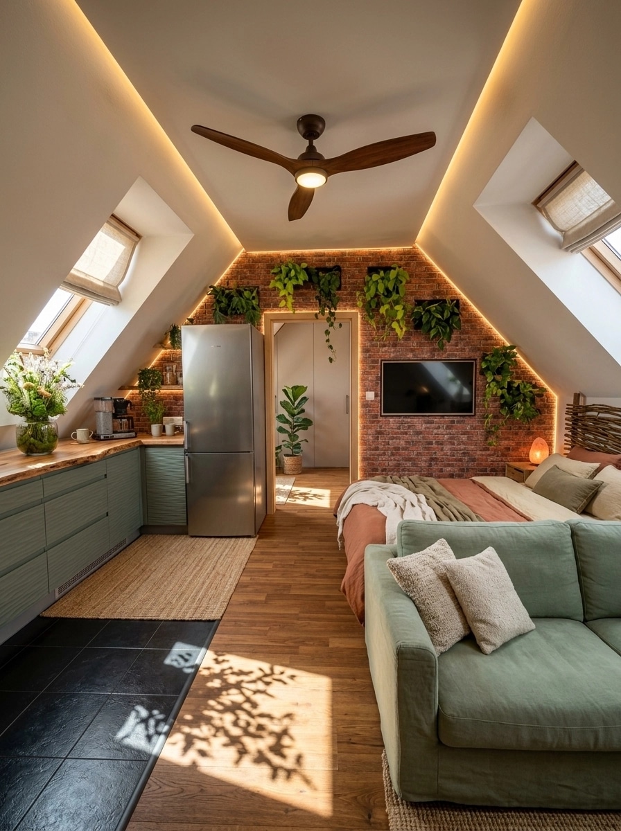 Biophilic Chambre design — interior photo by GenRoom AI