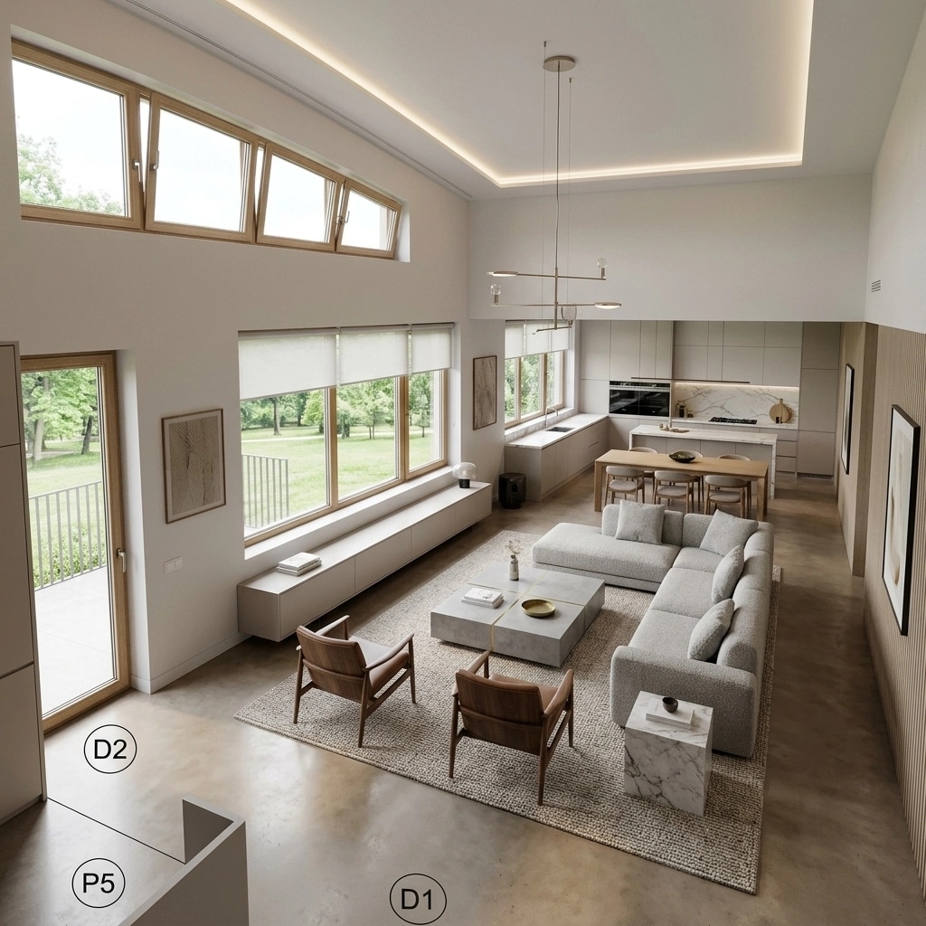 Interior design in Contemporary style — Living Room by GenRoom AI