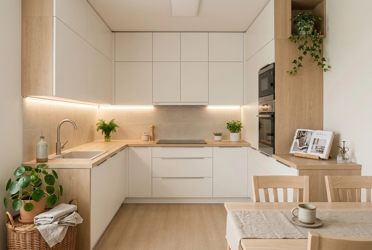 Interior design in Scandinavian style — Kitchen by GenRoom AI