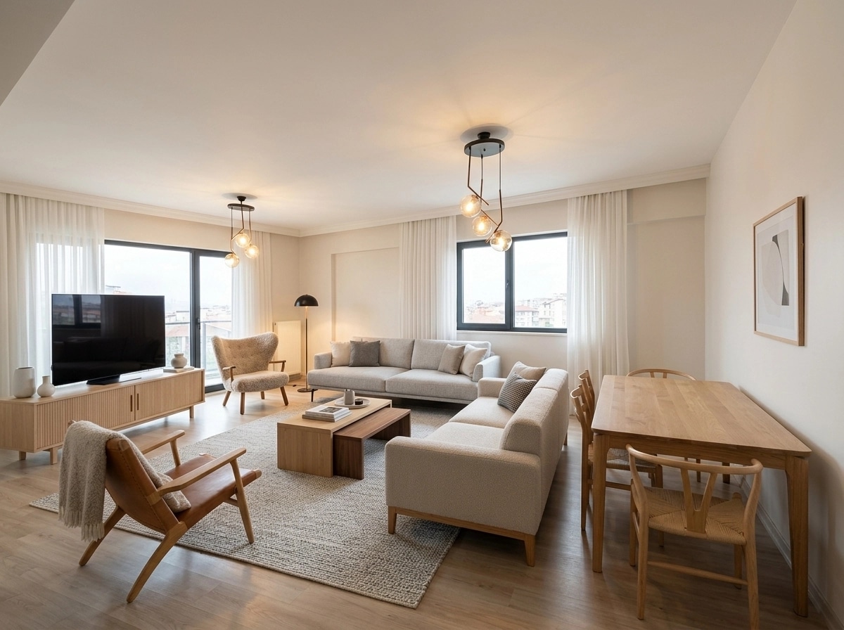 Scandinavian Living Room design — interior photo by GenRoom AI