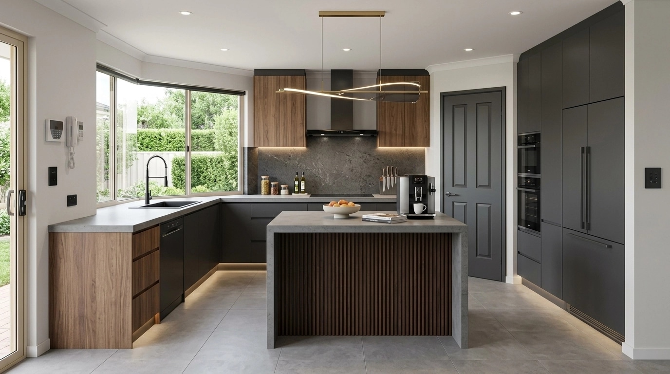 Interior design in Contemporary style — Kitchen by GenRoom AI